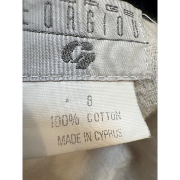 Vtg 90s Georgios Retro Embroidered Floral cotton Denim Jacket 8 fairy festival - Picture 3 of 16